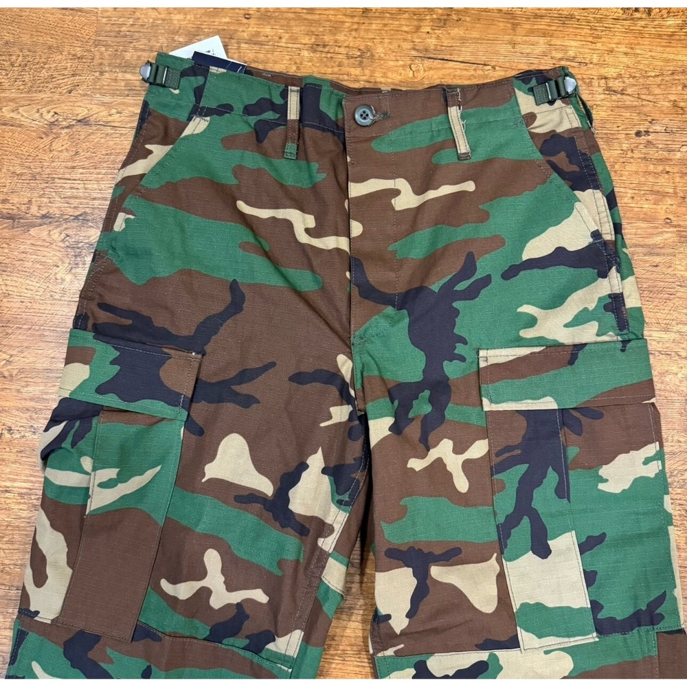 Propper BDU Army Green Woodland Camo Button Fly Ripstop Cargo Pants Men M 32x33 - Picture 3 of 9